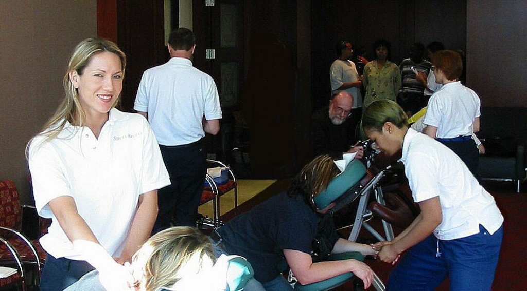 How To Organize Your Chair Massage At A Health Fair - Stress Recess